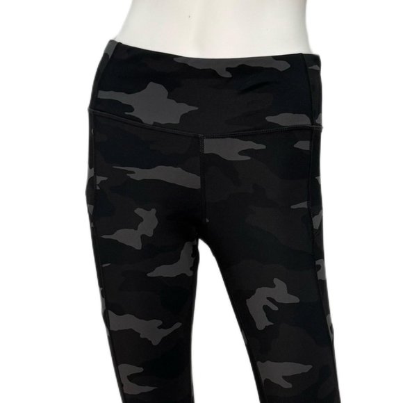 Athleta Womens 405480 Black Camo Leggings - Picture 2 of 5